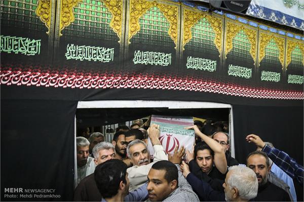 مراسم تشییع و تدفین دو شهید گمنام در اهواز 22