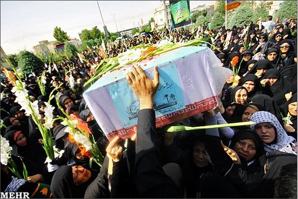 تشییع و خاکسپاری دو شهید گمنام در دانشگاه علامه طباطبایی