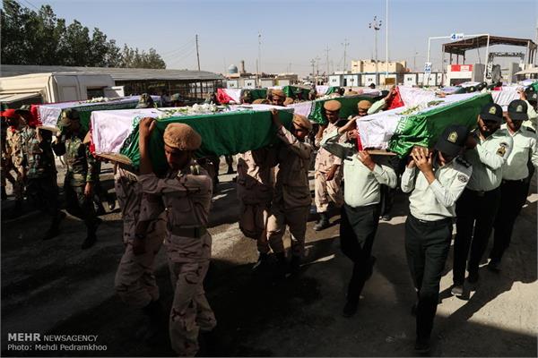 استقبال از پیکرهای 119 شهید تازه تفحص شده در شلمچه 6