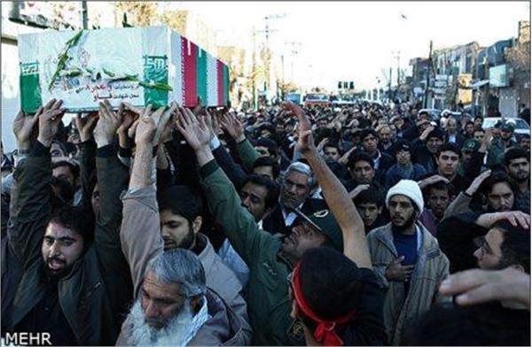 تشییع شهدای گمنام در یزد