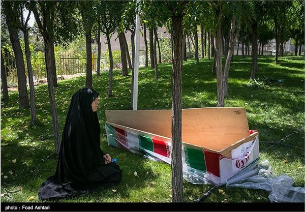 مراسم تشییع و خاکسپاری شهید گمنام در فدراسیون تکواندو 25