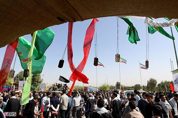 تشییع و خاکسپاری شهدای گمنام دانشگاه شاهد-12/7/89