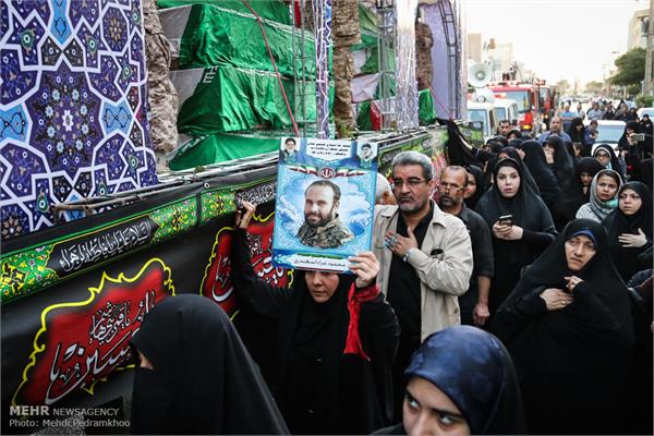 مراسم تشییع پیکر ۱۱۹ شهید تازه تفحص شده دفاع مقدس 11