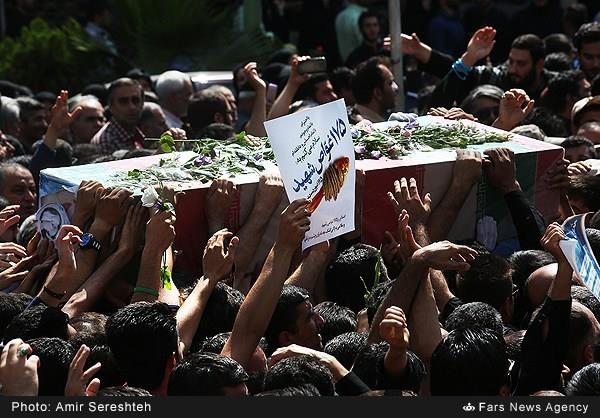 تشییع پیکر مطهر شهید غواص سیدجلیل میری‌ورکی 3