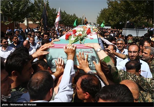 تشییع شهید گمنام در سازمان صنایع هوایی 3