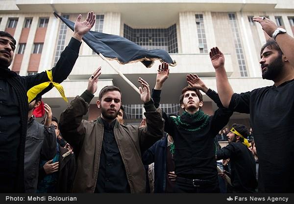 تشییع پیکر شهید گمنام در دانشگاه آزاد تهران شمال 12