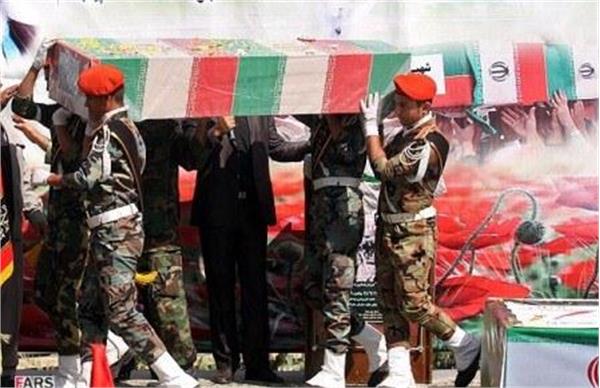 تشییع و خاکسپاری دوشهید گمنام در سازمان جغرافیایی