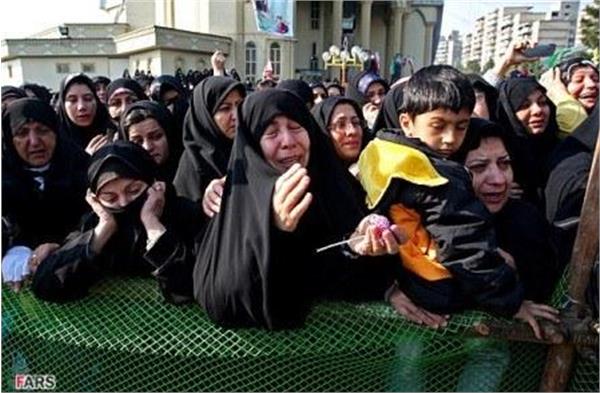 مراسم تشییع شهدای گمنام در شهرک شهید فکوری