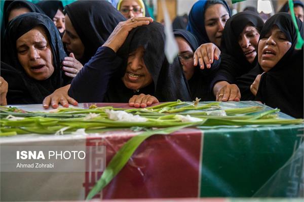 استقبال از دو شهید گمنام دفاع مقدس در شهر ندوشن - یزد 11