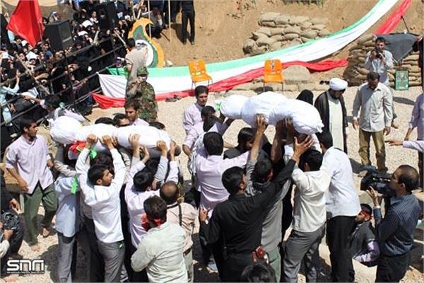 تشییع و خاکسپاری شهدای گمنام دانشگاه آزاد شیراز_11/7/89