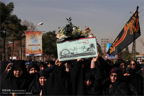 مراسم تشییع پیکر ۲ شهید گمنام در پایگاه هوایی شهید لشگری 10