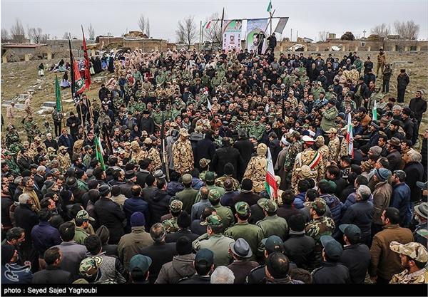 تشییع پیکر شهید دفاع مقدس الماس بیرامی - اردبیل 15