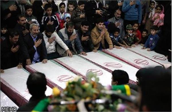 تشییع شهدا در حرم رضوی