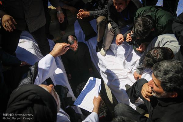 تشییع پیکر شهید گمنام در دهکده مقاومت تهران 21