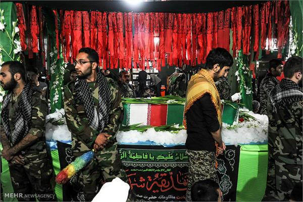 تشییع پیکر دوشهید گمنام دفاع مقدس در محمد شهر کرج 6