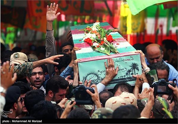 تشییع شهید گمنام در سازمان صنایع هوایی 6