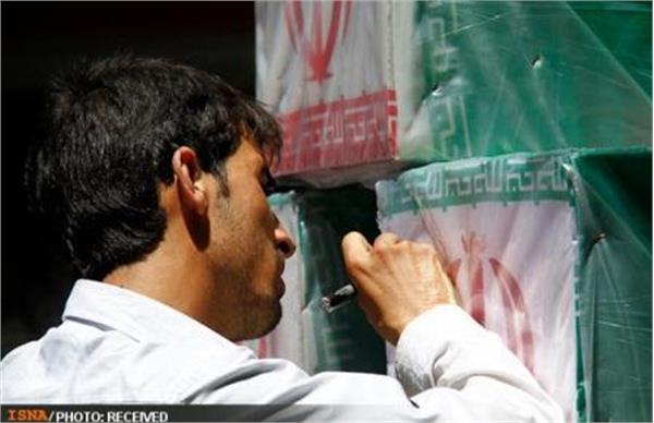 تشییع پیکر شهدای گمنام در تبریز