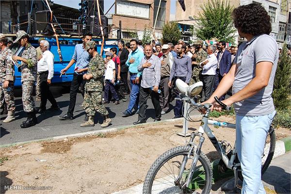 تشییع پیکر شهید رضا علی اعرابیان درسمنان 11