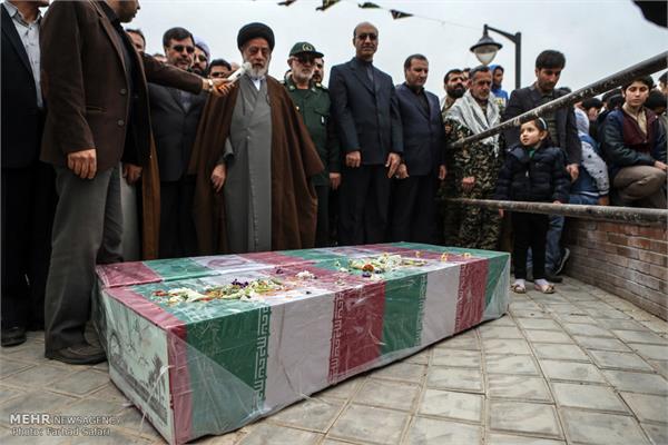 تشیع دو شهید گمنام سال های دفاع مقدس در شریفیه قزوین 11