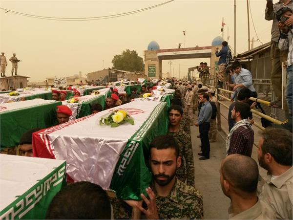 استقبال از 79 شهید دوران دفاع مقدس در مرز شلمچه 7