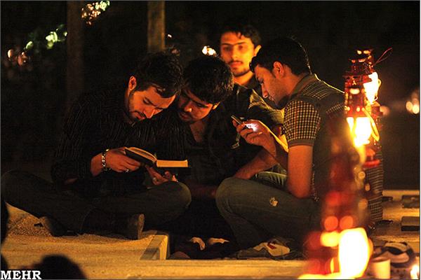 احیاء شب قدر در جوار شهدای گمنام بهشت زهرا تهران