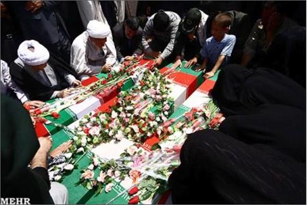 تشییع وخاکسپاری پیکر پاک سه شهید گمنام در شهرستان آذرشهر