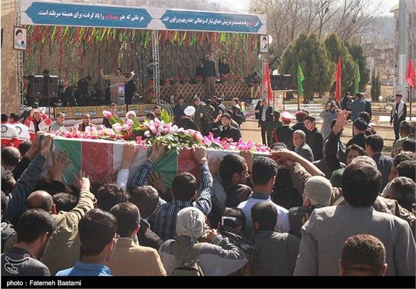 تشییع پیکر دو شهید دفاع مقدس در یاسوج 3
