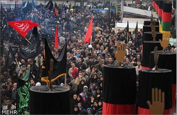 تشییع و خاکسپاری5شهید گمنام در میدان امام حسین (ع)(2)