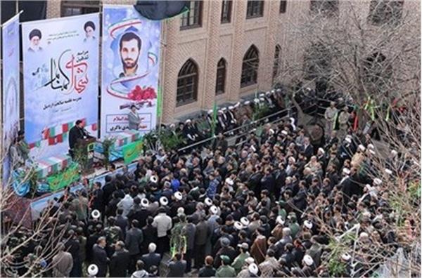 تشییع و خاکسپاری دو شهید گمنام در اردبیل 5