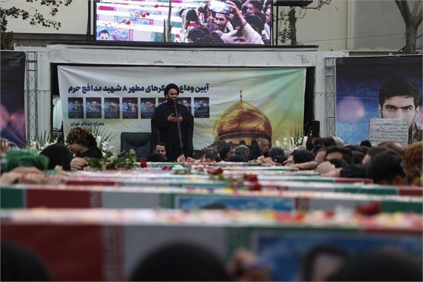 وداع با پیکرهای 7 شهید مدافع حرم - 11 آذر 1402 2