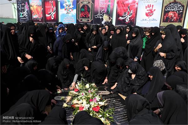 مراسم تشییع پیکر ۲ شهید گمنام در پایگاه هوایی شهید لشگری 30