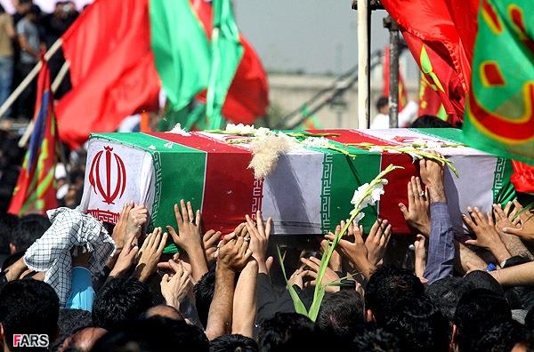 تشییع و خاکسپاری شهدای گمنام دانشگاه شاهد-12/7/89