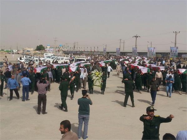 ورود پیکر مطهر ۵۵ شهید دفاع مقدس - شلمچه 47