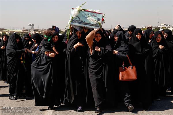 تشییع پیکر شهید گمنام در ستاد یگان صابرین سپاه 12