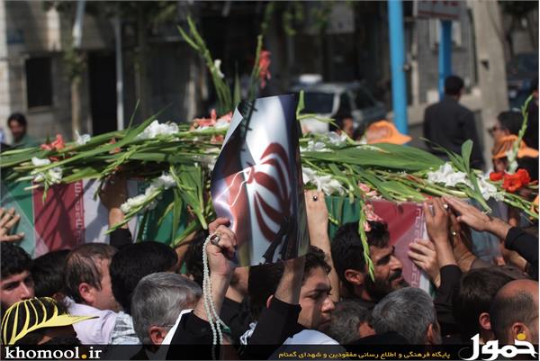 تشییع و خاکسپاری 2شهید گمنام در دانشگاه علامه طباطبایی