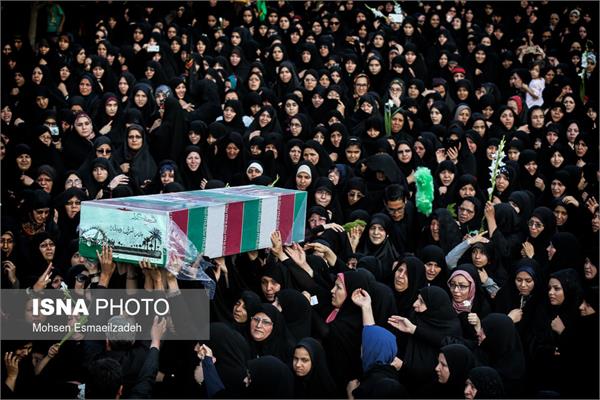 تشییع دو شهید گمنام در پارک نیلوفرآبی مشهد 11