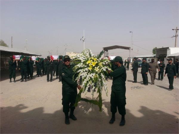 ورود پیکر مطهر ۵۵ شهید دفاع مقدس - شلمچه 33