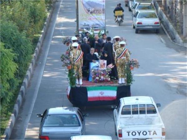 تشییع پیکر مطهر سرلشکر خلبان شهید خالد حیدری در مهاباد