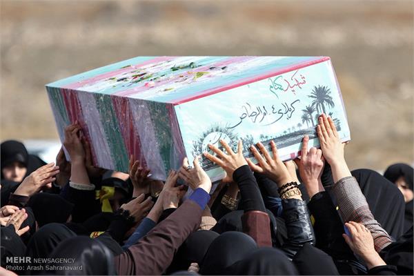 مراسم تشییع و خاکسپاری دو شهید گمنام در خمین 28