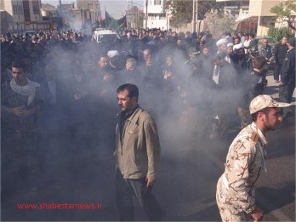 تشییع و خاکسپاری3شهید گمنام در شبستر