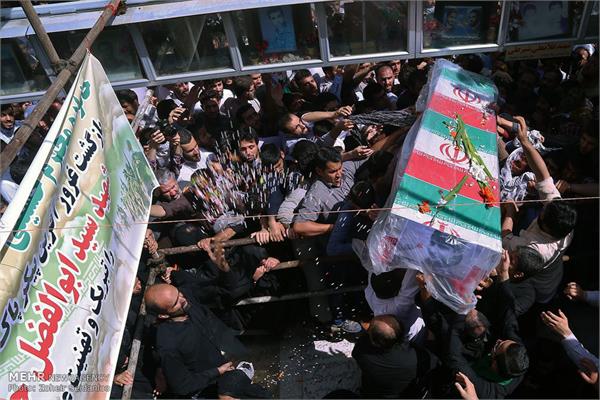 حضور خانواده شهید تازه شناسایی شهید سید ابوالفضل شیخ زاده در استان قم 17