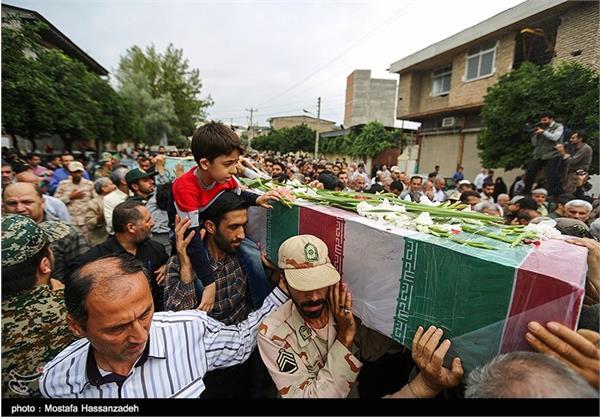 تشییع پیکر شش شهید گمنام دفاع مقدس در گرگان 13