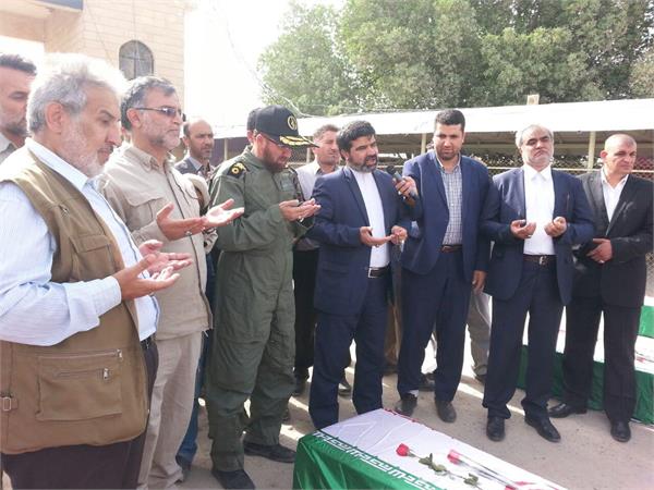 ورود پیکر مطهر ۵۵ شهید دفاع مقدس - شلمچه 35