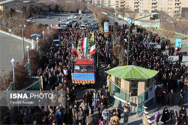 آیین استقبال از۲۰ شهید گمنام در سنندج 2