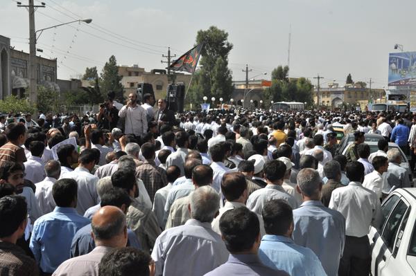 تشییع شهدای در شاه چراغ