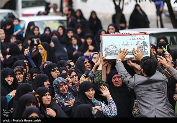 تشییع پیکر شش شهید گمنام دفاع مقدس در گرگان 12