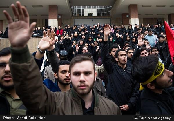 تشییع پیکر شهید گمنام در دانشگاه آزاد تهران شمال 21