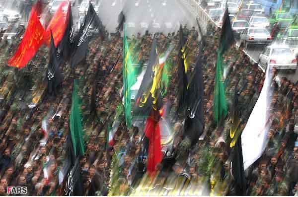 تشییع پیکر شهید گمنام در یگان‌ ویژه پاسداران ناجا