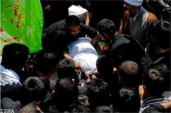 تشییع و خاکسپاری شهدای گمنام تیپ آل محمد صل الله علیه و آله تهران