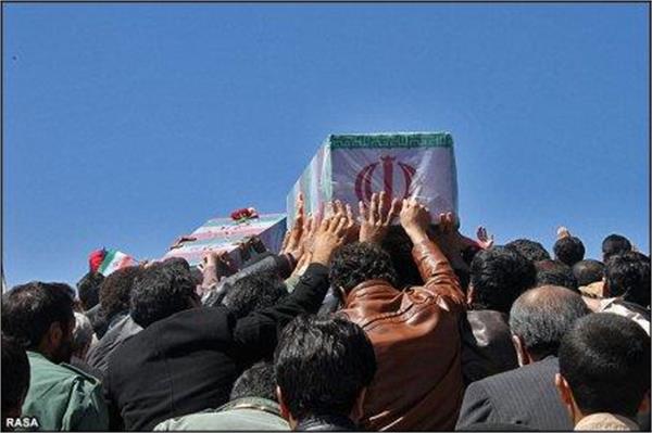 تشییع و خاکسپاری شهدای گمنام در سود جان چهار محال بختیاری